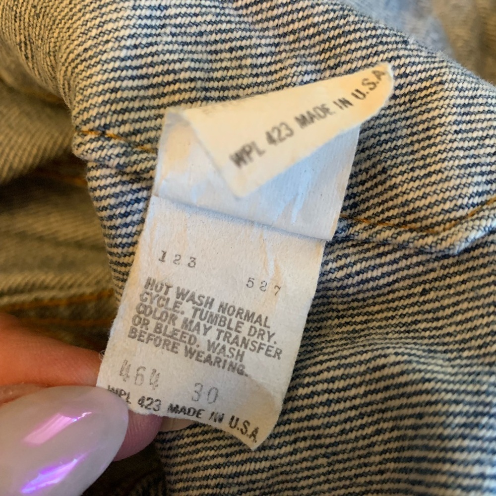 70's 80’s Levi’s Denim Trucker Jacket WPL 423 USA Sz 38 See Measurements VTG - Picture 12 of 12